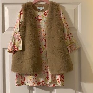 Floral bell sleeve dress